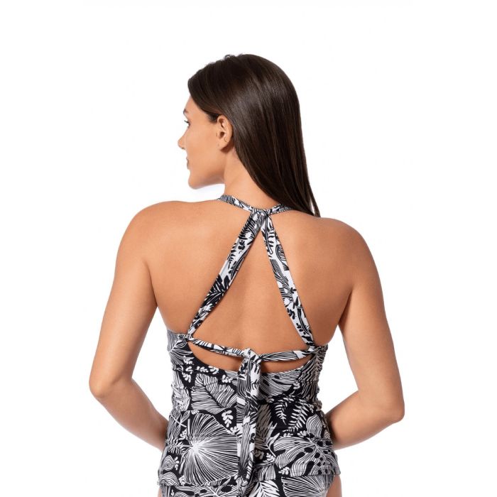 Sea Quest Fashions JANTZEN Louise Wrap Tankini, Forest Blast