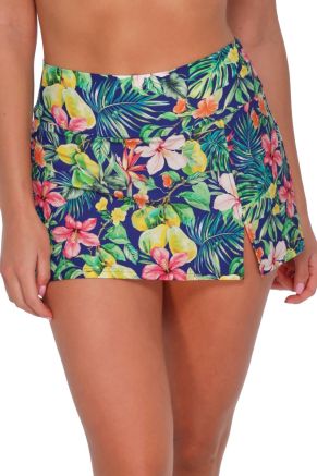 Allison Swim Skirt, Seaside Harvest
