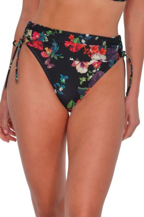 Darci High-Waist Bottom, Fleur Noire