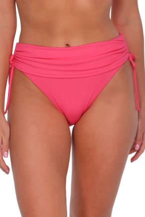 Darci High-Waist Bottom, Posy Pink Crepe