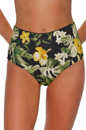 Capri High-Waist Bottom, Night Bloom