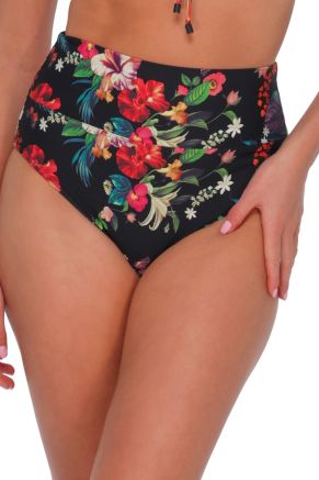 Hannah High Waist Bottom, Fleur Noire