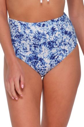 Hannah High Waist Bottom, Island Ink Rib