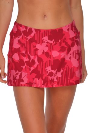 Sporty Swim Skirt, Rambling Rose