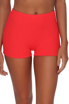 Ayden Boyshort Bottom, Red Hot Rib