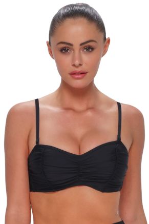 Loretta Bandeau Top, Black