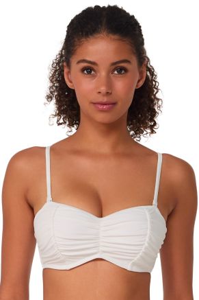 Loretta Bandeau Top, White Lily