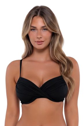 Crossroads Underwire Top, Black