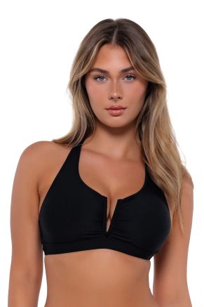 Vienna V-Wire Top, Black