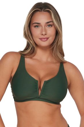 Vienna V-Wire Top, Island Green