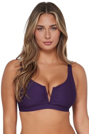 Vienna V-Wire Top, Paradise Plum