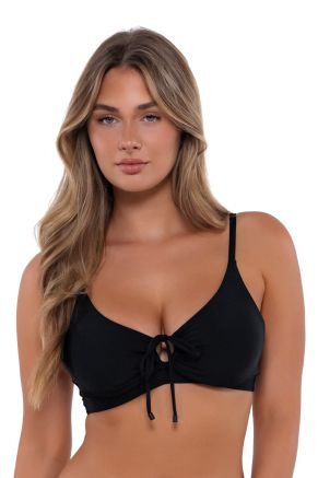 Kauai Keyhole Top, Black