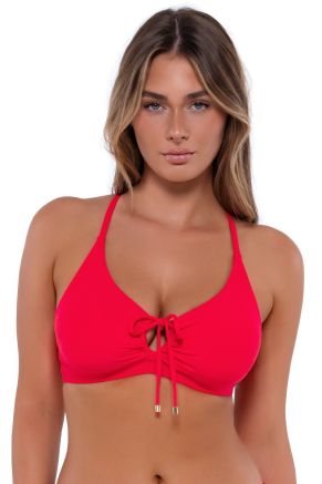 Kauai Keyhole Top, Geranium