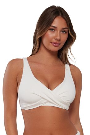 Mirabella Top With Piping, Coconut Sorbet