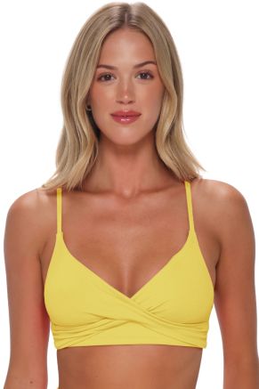 Lyla Bralette, Pineapple Crepe