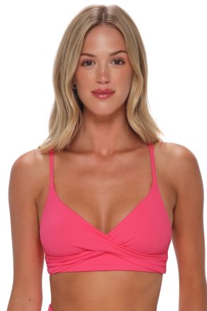 Lyla Bralette, Posy Pink Crepe