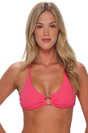 Carrie Crossback Top, Posy Pink Crepe