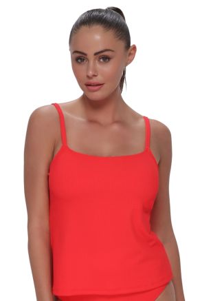 Coralie Tankini, Red Hot Rib