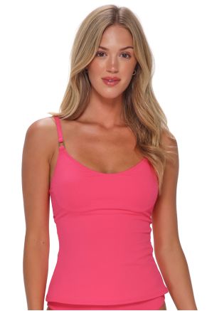 Anya Tankini, Posy Pink Crepe