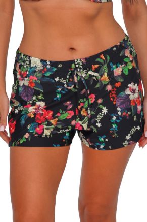 Laguna Swim Short, Fleur Noire
