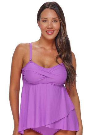 Molly Bandeau Tankini, Berry Burst