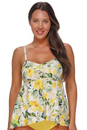 Molly Bandeau Tankini, Isla Soleil Crepe
