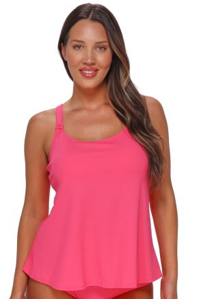 Jenna Tankini, Posy Pink Crepe