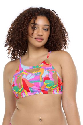 Alesha High-Neck Top, Artistry