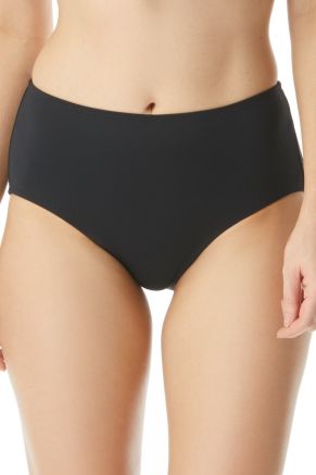 Chloe High-Waist Bikini Bottom, Paloma Beach Black