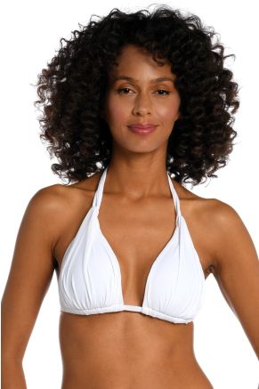 Halter Bra, Island Goddess White