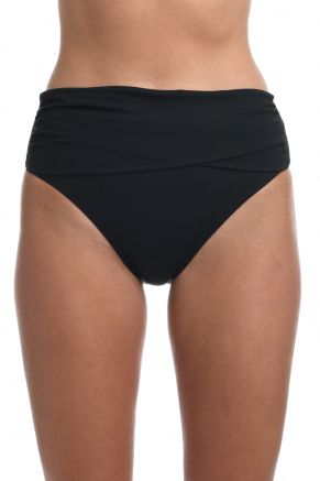 Mid Waist Overlay Sash Bottom, Island Goddess Black