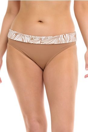 Mid Waist Fold Over Bottom, Biomes Tan