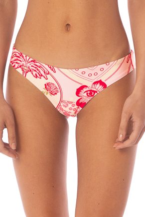Flirt Bikini Bottom, Strawberry Palm