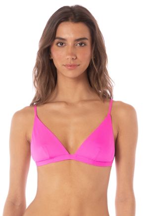 Ivy Fixed Triangle Top, Poppy Pink