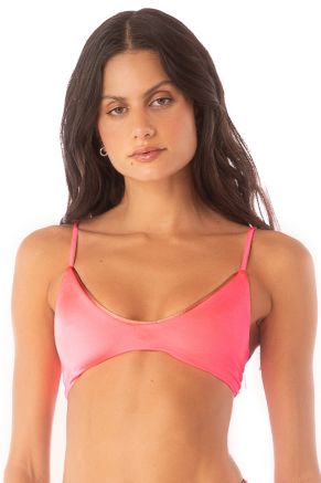 Candice Bralette Top, Cerise