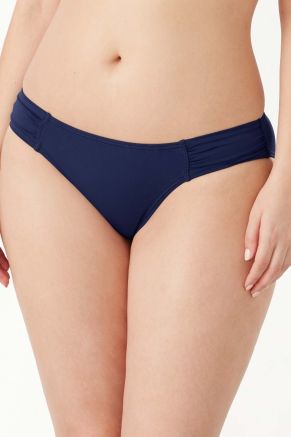 Side Shirred Hipster Bottom, Pearl Solids Mare Navy