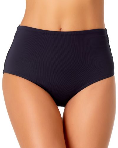 ANNE COLE Shirred Convertible Bottom, Live In Color New Navy